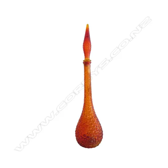 VINTAGE AMBER GENIE BOTTLE H.550mm