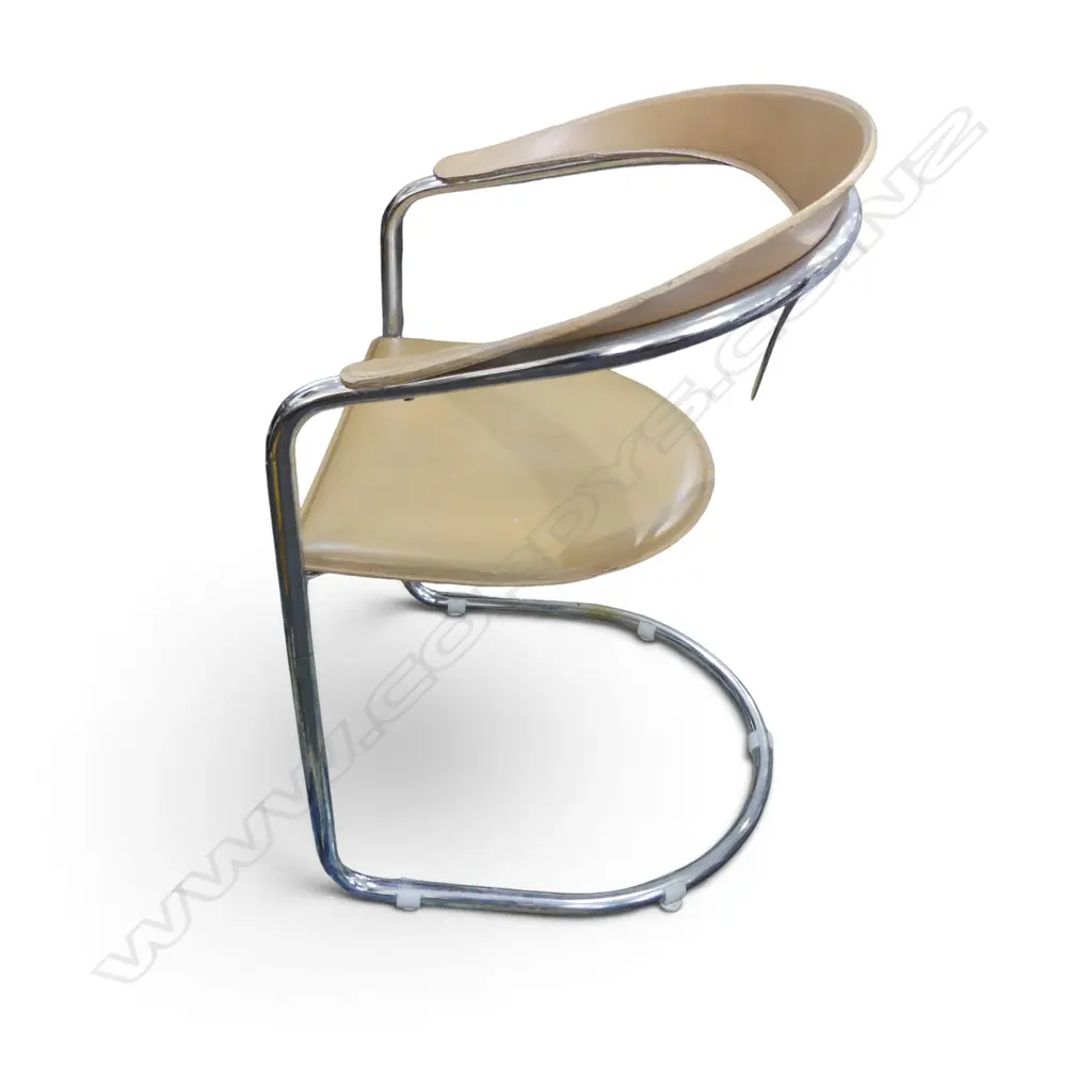 MODERN TABLE & 6 CHAIRS wear to arms 1260x1045x740mm Image 1++