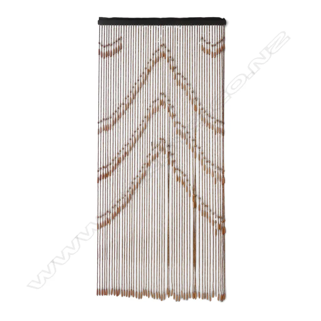 WOODEN BEADED CURTAIN Image 1++