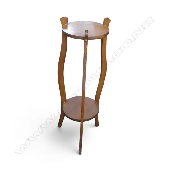 OAK PLANT STAND H.890mm