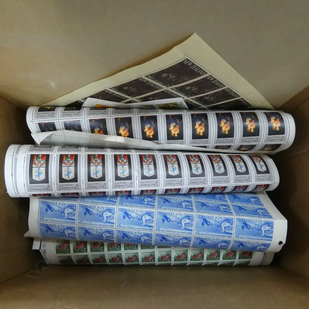 ASST. NZ STAMP SHEETS Image 1++