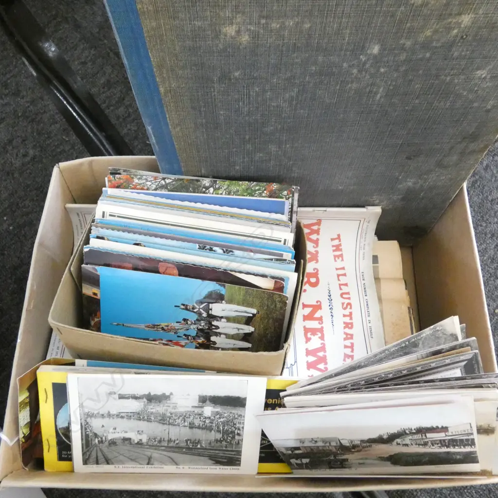 ASST. THE ILLUSTRATED WAR NEWS, VINTAGE ALBUM & VINTAGE POSTCARDS  Image 1++