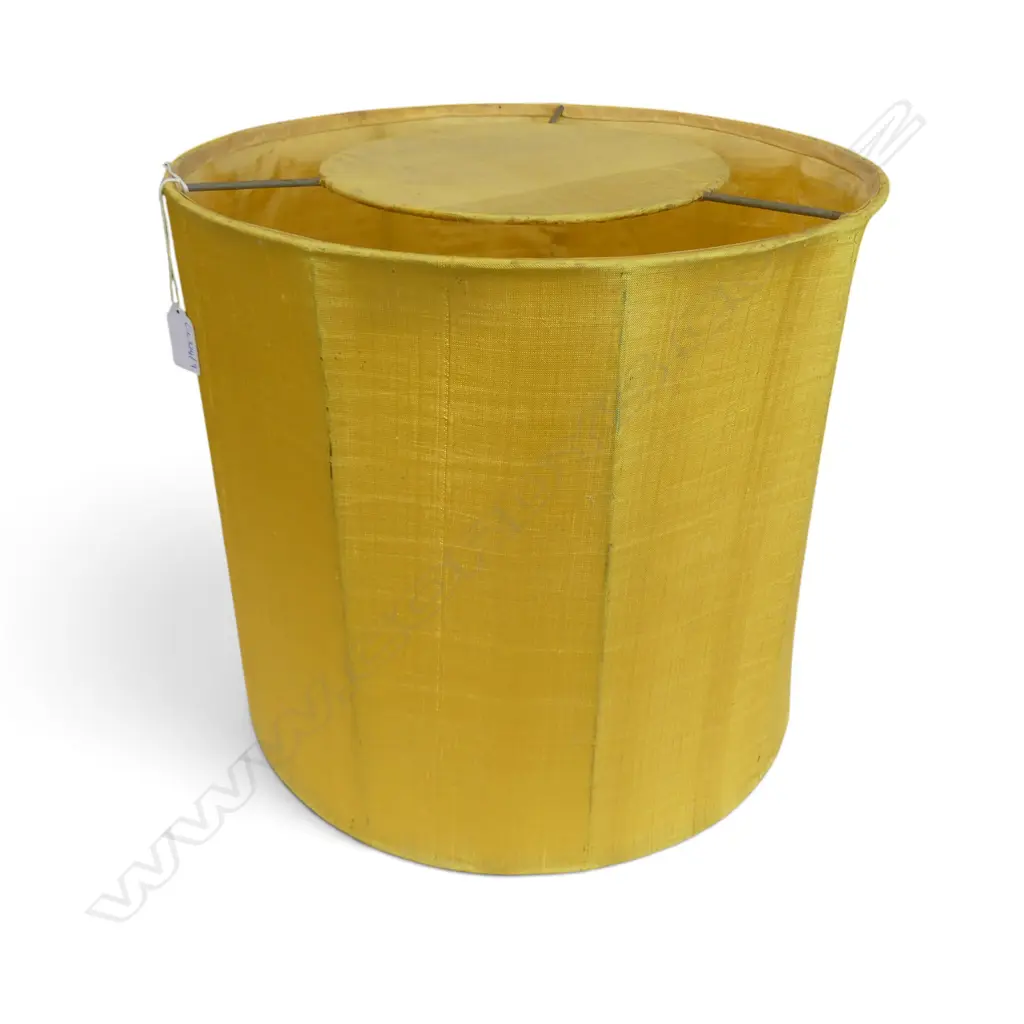 LG YELLOW FABRIC LAMP SHADE H.345mm 370mm dia Image 1++