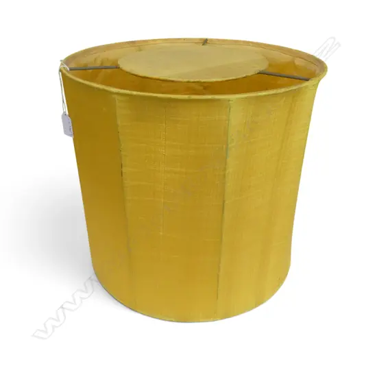 LG YELLOW FABRIC LAMP SHADE H.345mm 370mm dia