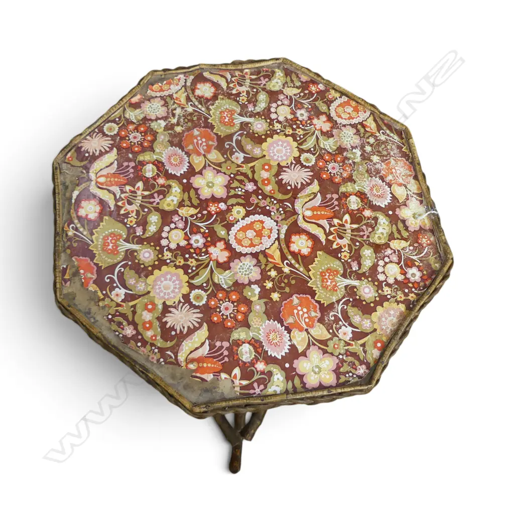 VINTAGE CANE SIDE TABLE H.700mm Image 1++