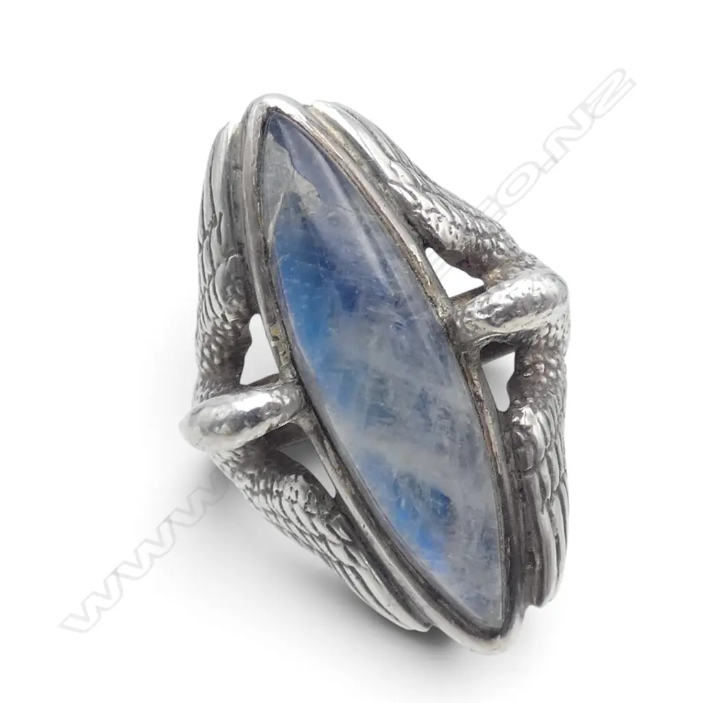 "NICK VON K"  925 SILVER LABRADORITE RING, 18.4gms SIZE T Image 1++