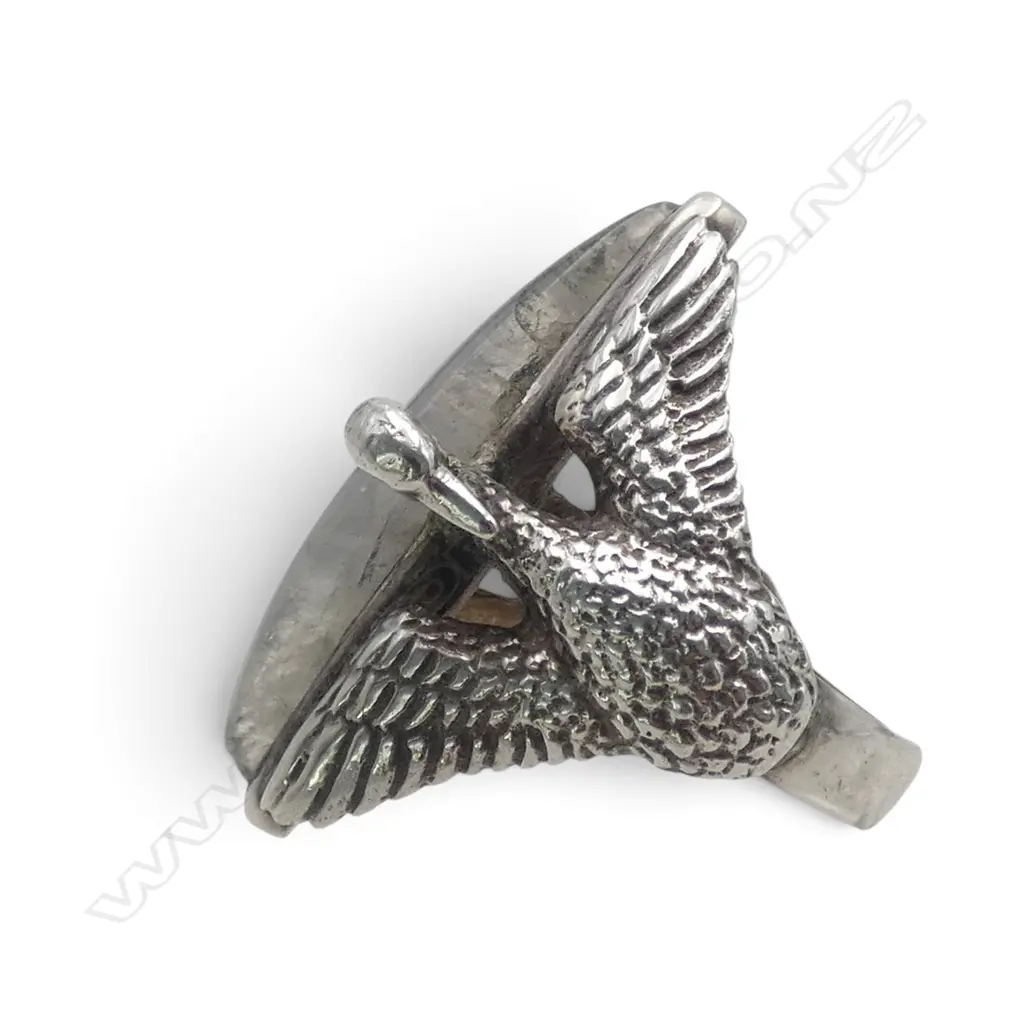 "NICK VON K"  925 SILVER LABRADORITE RING, 18.4gms SIZE T Image 1++
