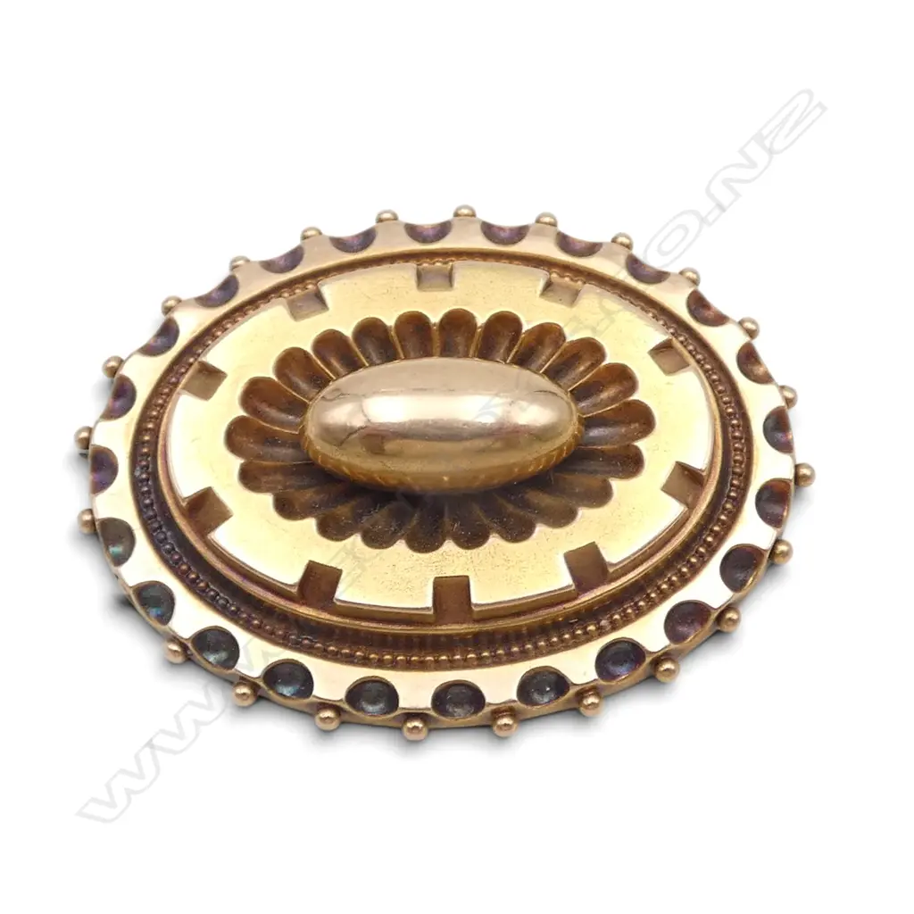 ANTIQUE 15CT PENDANT / BROOCH 30x40mm 5.1gms Image 1++