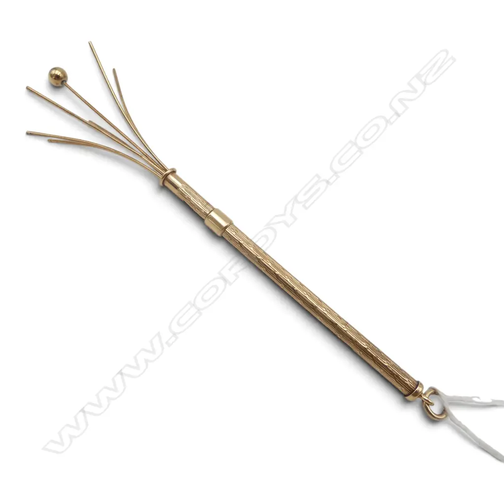 9CT SWIZZLE STICK L.80mm 5gms Image 1++