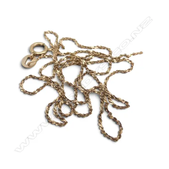 9ct FINE LINK CHAIN 0.97gms