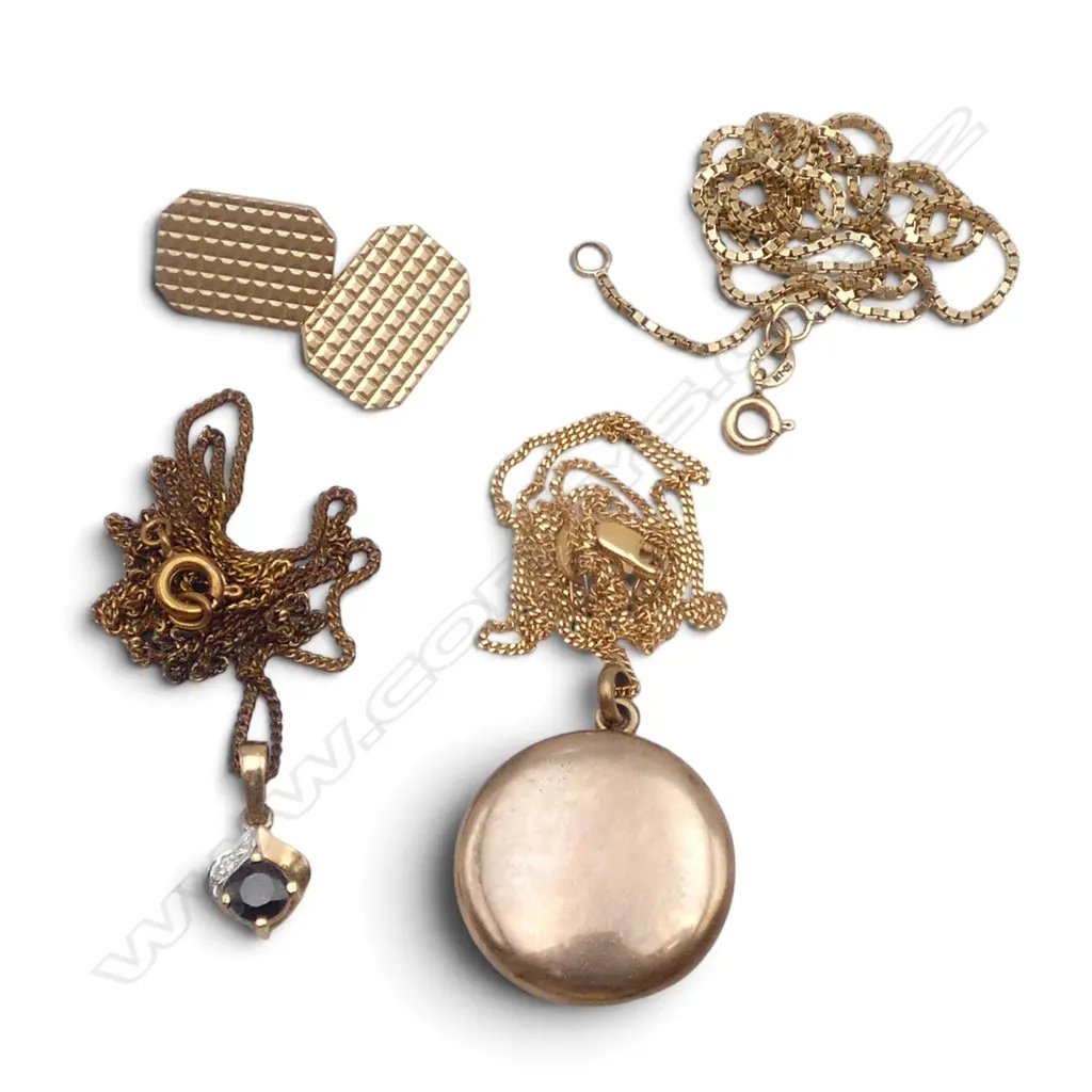 ASSTD 9CT GOLD ITEMS 8.68gms Image 1++