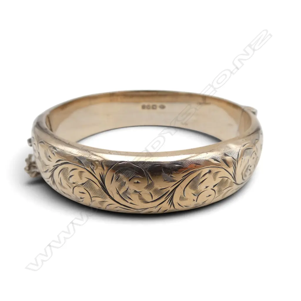 SILVER GILT BRACELET, 26gms Image 1++