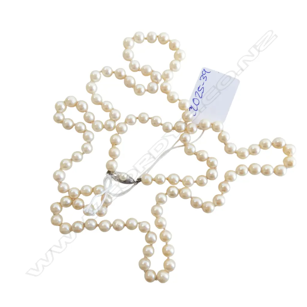 STRAND OF OPERA LENGTH CULTURED PEARLS L.420mm Image 1++