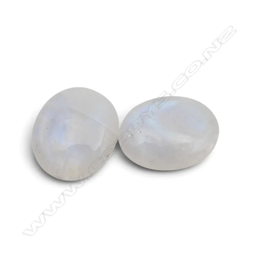 2 LOOSE MOONSTONE CABOCHONS Image 1++