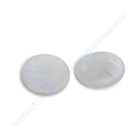 2 LOOSE MOONSTONE CABOCHONS
