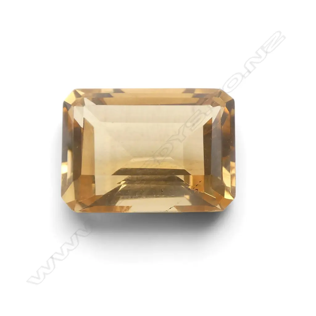 LOOSE EMERALD CUT CITRINE Image 1++