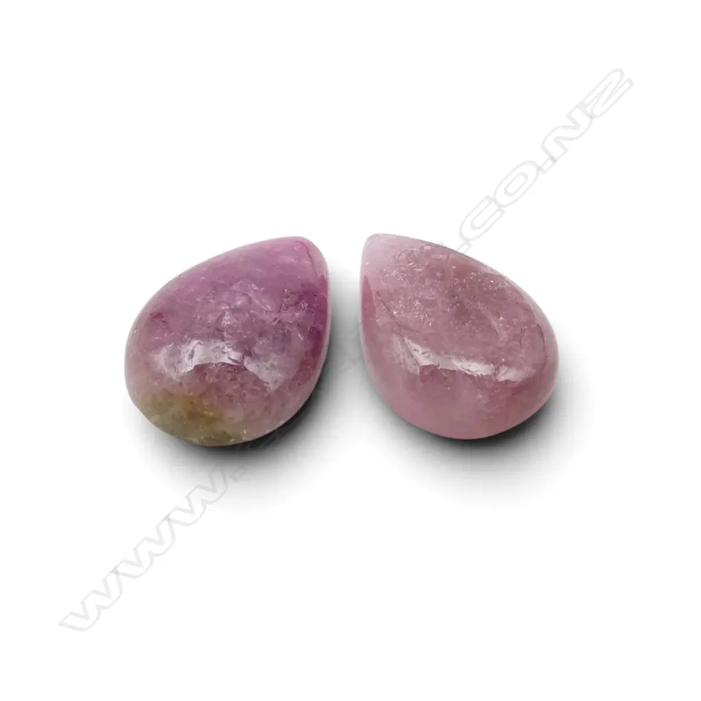 2 LOOSE CABOCHON TOURMALINES Image 1++