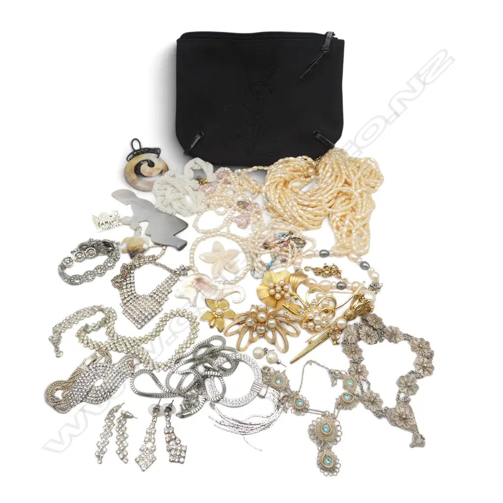 ASST. COSTUME JEWELLERY, PEARL NECKLACES ETC Image 1++