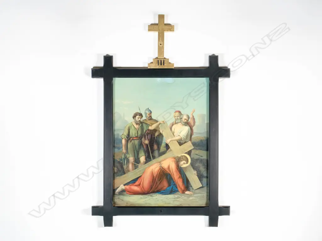 Fourteen Stations of the Cross - Antique Chromolithographs, Image 1++