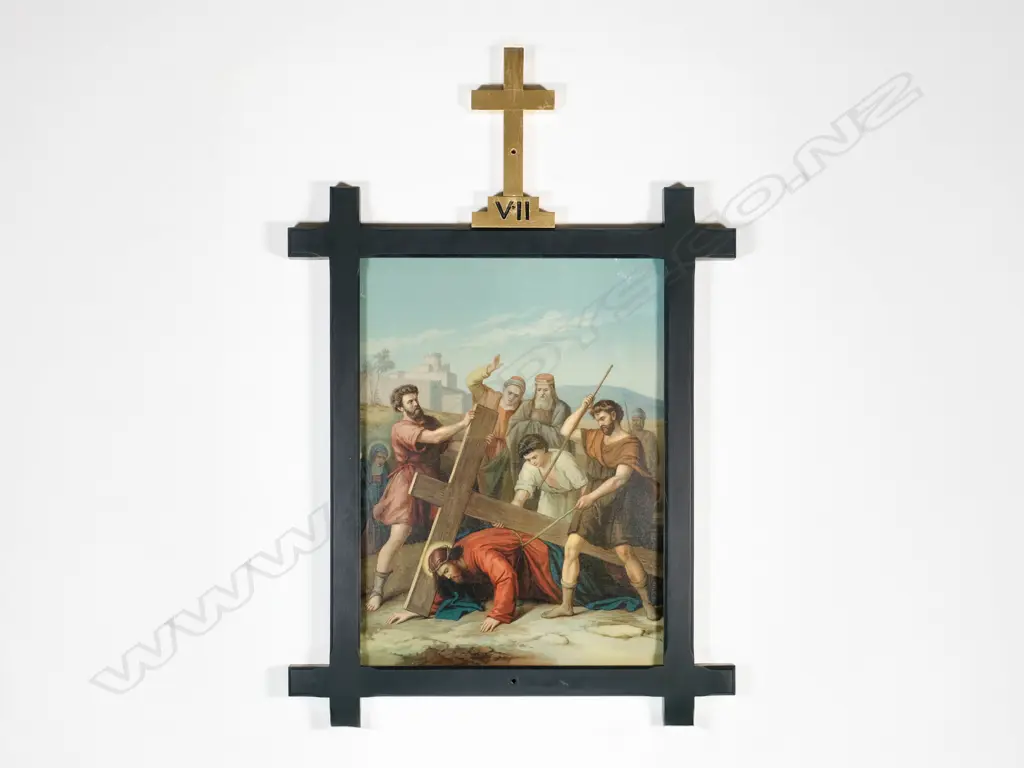 Fourteen Stations of the Cross - Antique Chromolithographs, Image 1++