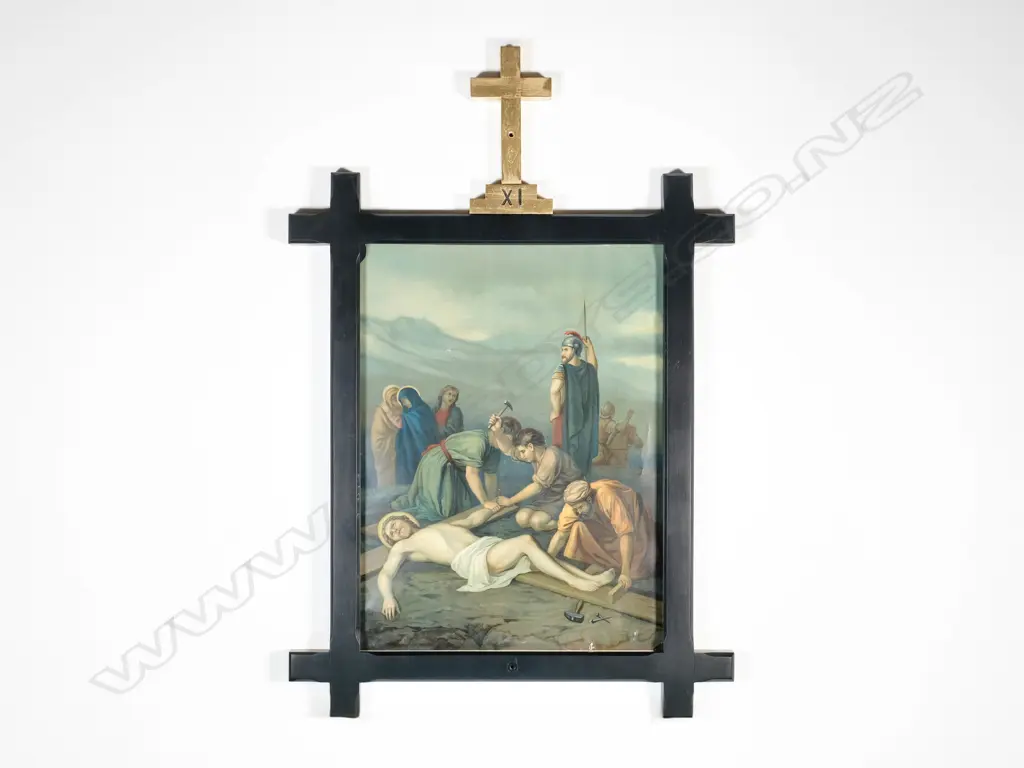 Fourteen Stations of the Cross - Antique Chromolithographs, Image 1++