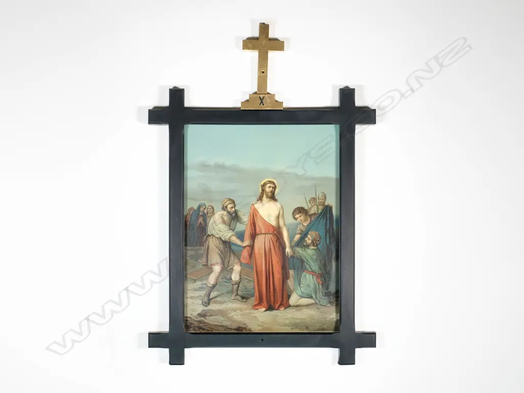 Fourteen Stations of the Cross - Antique Chromolithographs, Image 1++