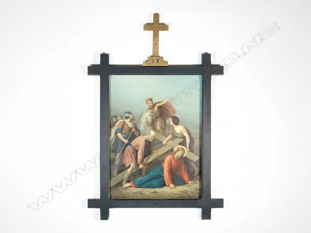 Fourteen Stations of the Cross - Antique Chromolithographs, Image 1++