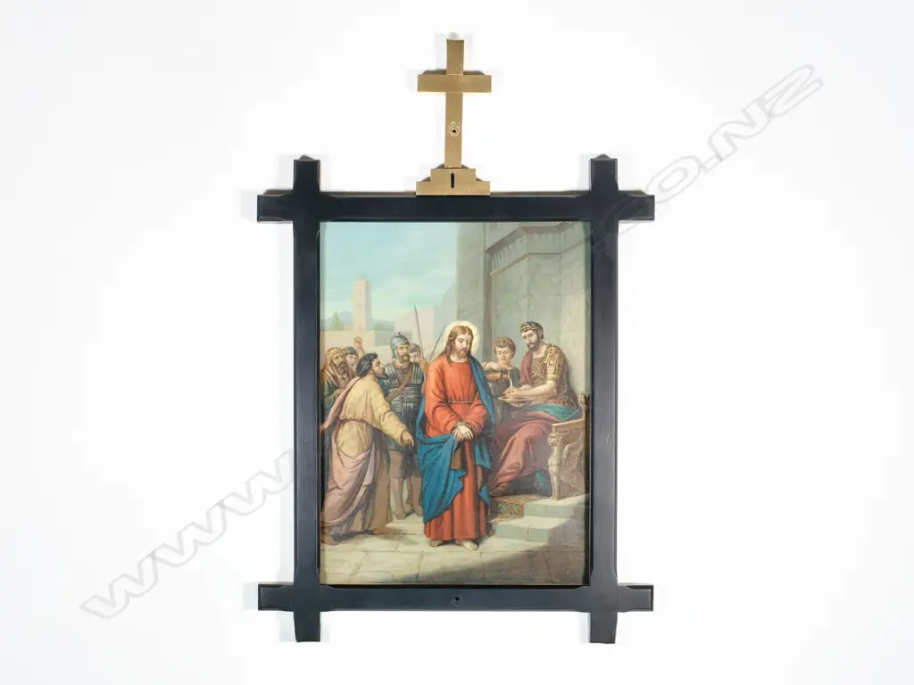 Fourteen Stations of the Cross - Antique Chromolithographs, Image 1++