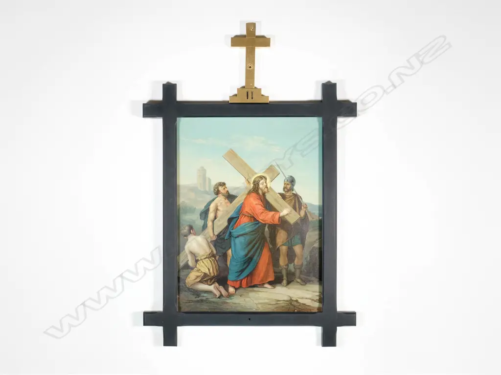 Fourteen Stations of the Cross - Antique Chromolithographs, Image 1++