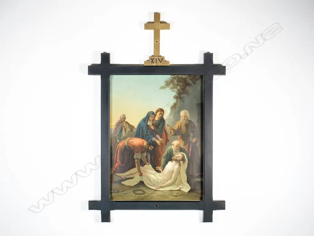 Fourteen Stations of the Cross - Antique Chromolithographs, Image 1++