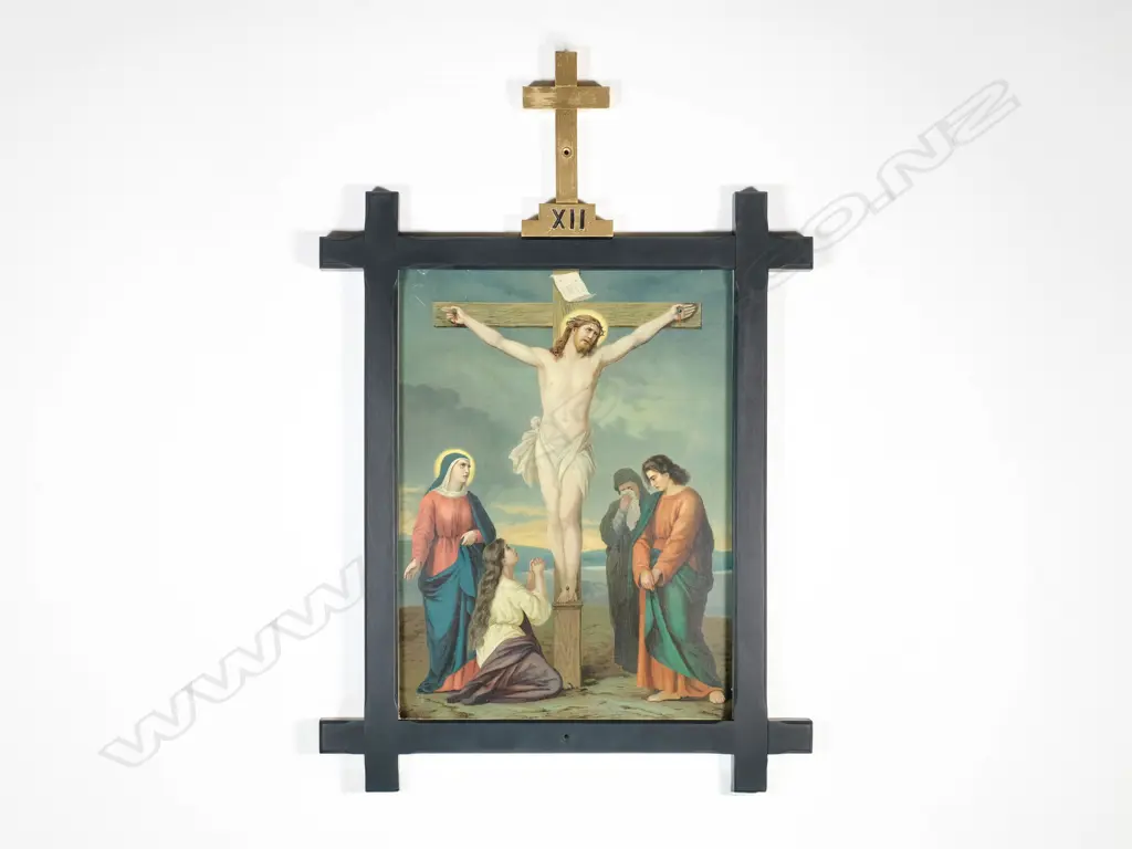 Fourteen Stations of the Cross - Antique Chromolithographs, Image 1++