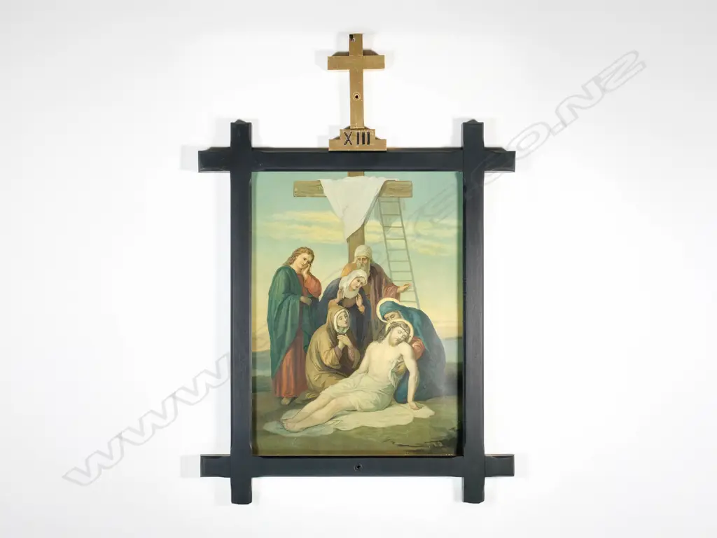Fourteen Stations of the Cross - Antique Chromolithographs, Image 1++