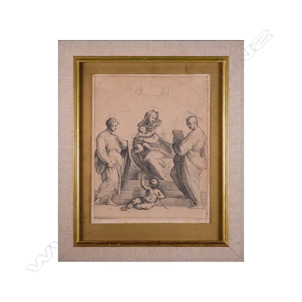 Guiseppe Zocchi (1716-1767) - Virgin and Child - etchingc. 1750-1767 Image 1++