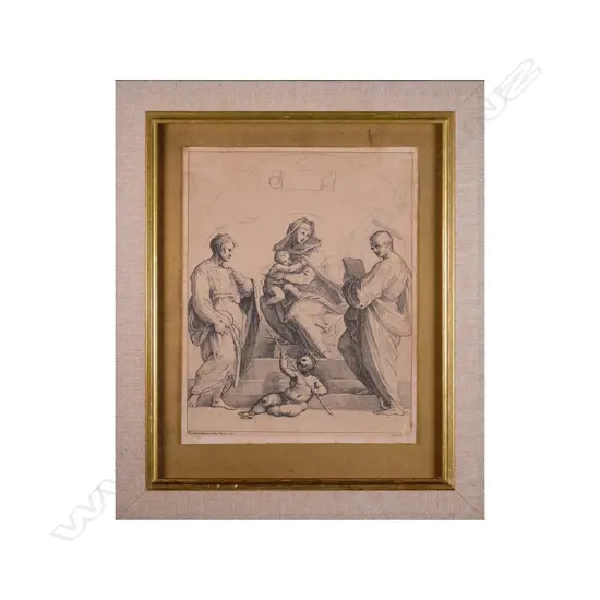 Guiseppe Zocchi (1716-1767) - Virgin and Child - etchingc. 1750-1767