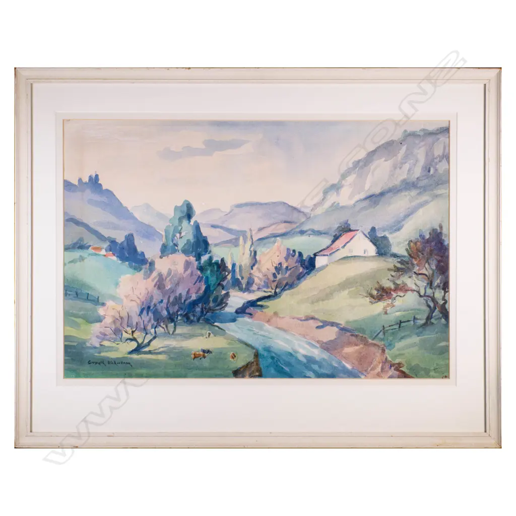Gweneth Richardson (1896-1980). Countryside Landscape Image 1++