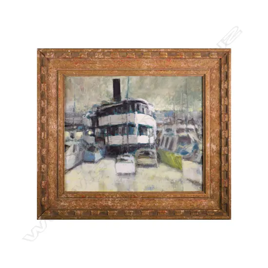 Attr. Peter Reid (1932-2017) - untitled (Auckland Ferry). Oil