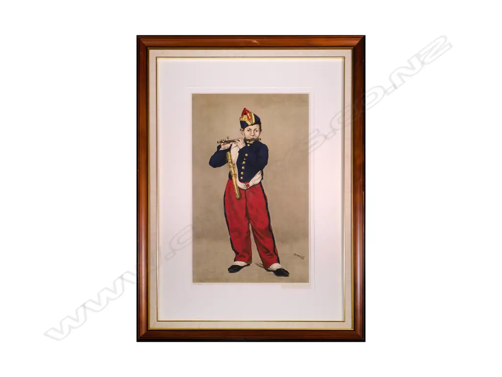 Albert Besnard (1849–1934). Fifer (After Manet). Aquatint 16/300 Image 1++