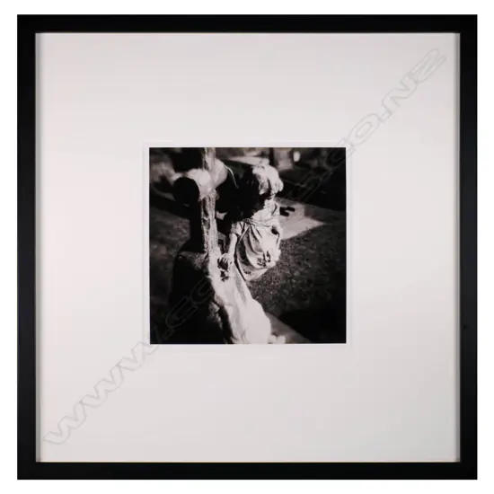 Peter Peryer (1941-2018). untitled (Headstone). Silver Gelatin Photograph Edition 3/20 (1975)