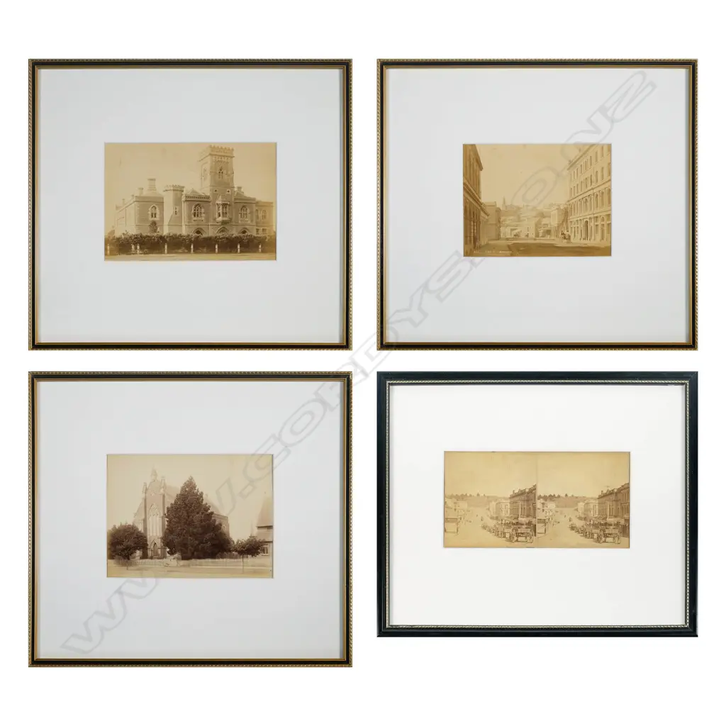 Burton Bros - Three Auckland Scenes - Albumen Photographs c. 1880 Image 1++