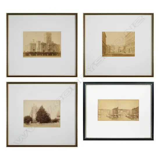 Burton Bros - Three Auckland Scenes - Albumen Photographs c. 1880