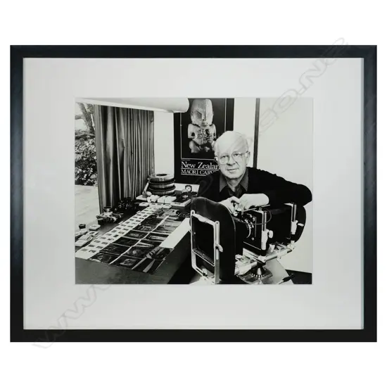 Photographer Unknown - Portrait of Brian Brake in his Workroom (Titirangi) - Silver Gelatin Print 1984