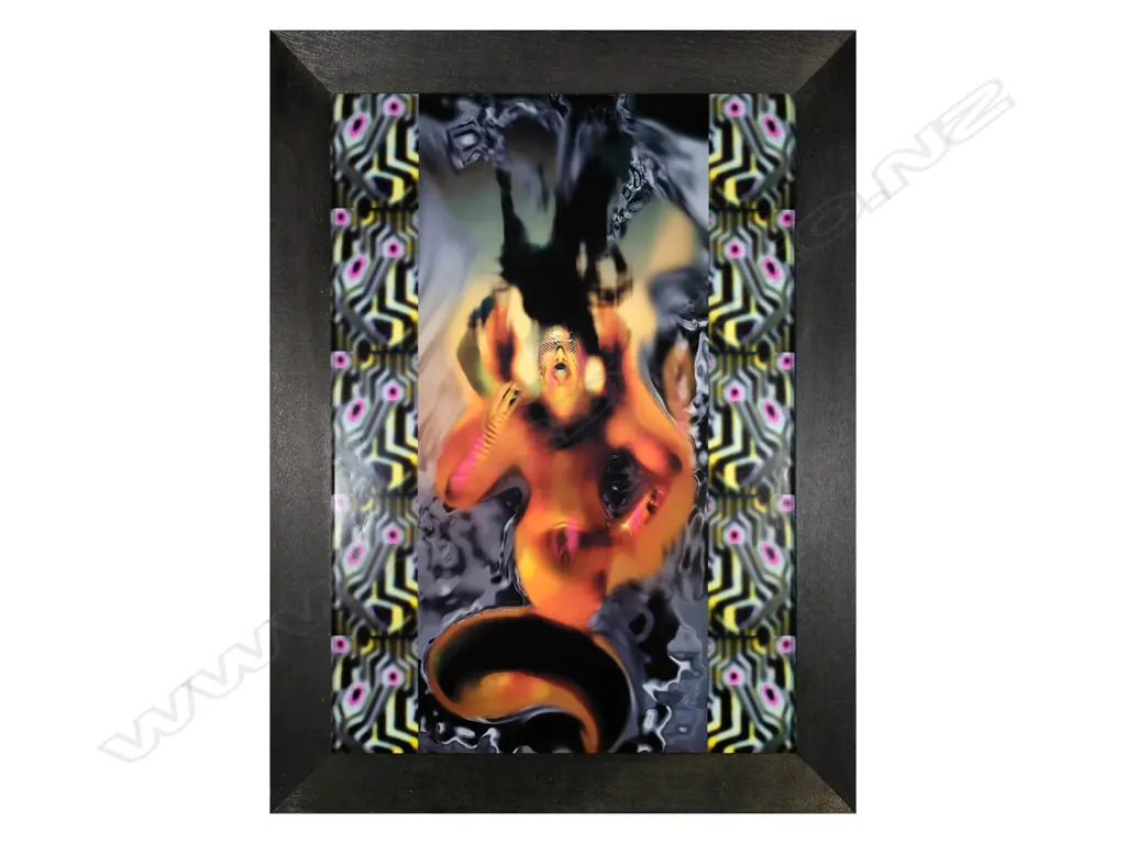 Lisa Reihana (b.1964) - Taniwha Grrl: Fire House. Poster Print (Artspace 2005) Image 1++