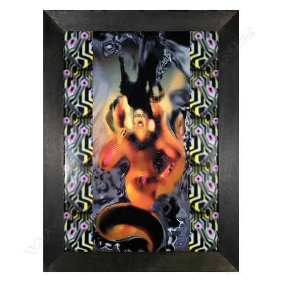 Lisa Reihana (b.1964) - Taniwha Grrl: Fire House. Poster Print (Artspace 2005)