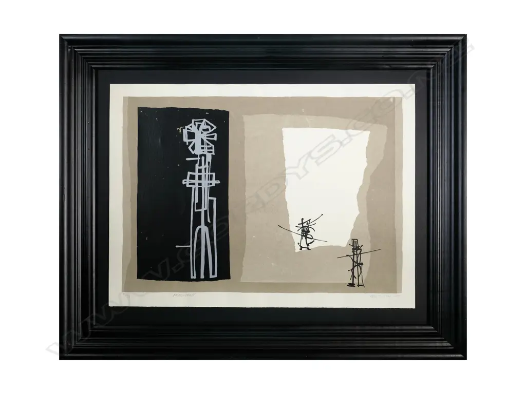 Ted Dutch (1928-2008) - Monument. Handmade Silkscreen 24/28. 1967 Image 1++