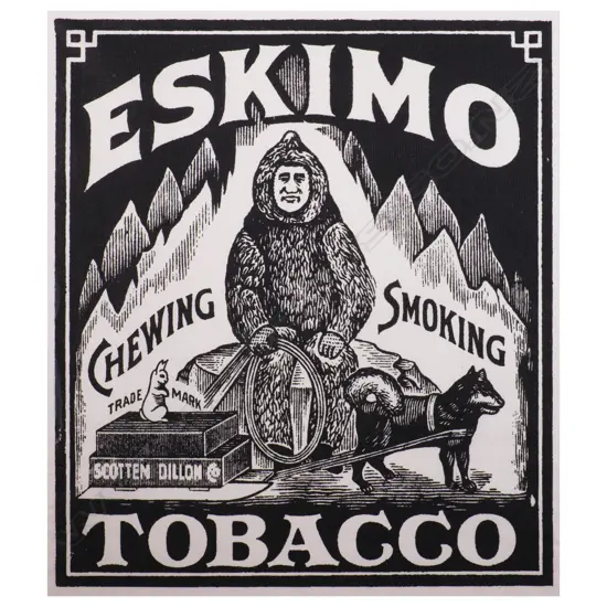 John Perry (1943-2021) - Eskimo Tobacco - linocut on rice paper