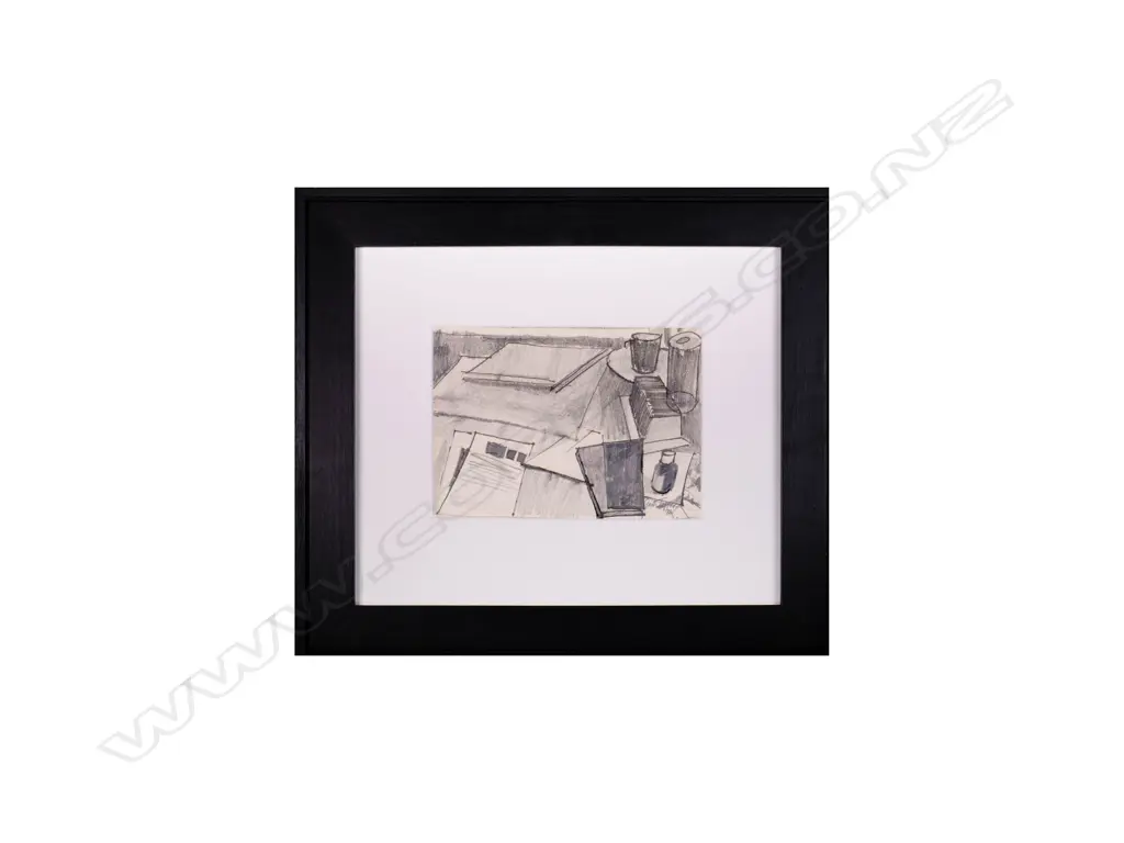 Garth Tapper (1927-1999) - Study for a Still Life Painting - graphite. 1986 Image 1++