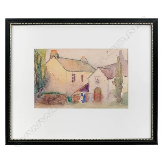John Weeks  (1886-1965) - Old Farmhouses - Watercolour