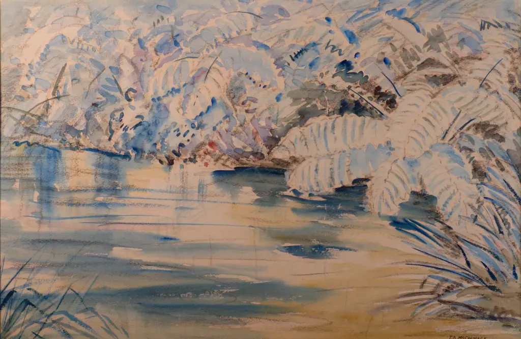 T. A. McCormack (1883-1973). The Fern. Watercolour Image 1++