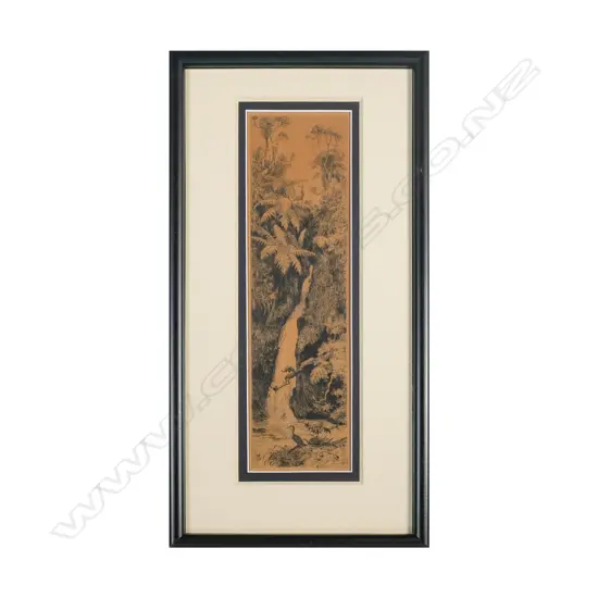 Trevor Lloyd (1863-1937) - Karamatura Falls - Etching