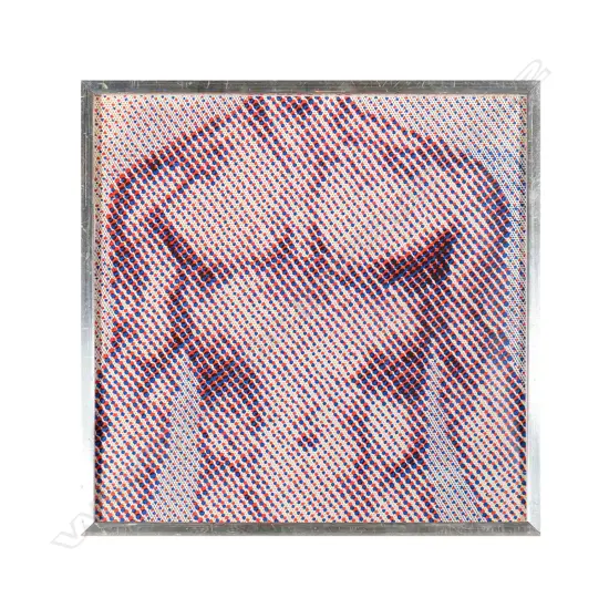 Artist Unknown - Torso in Ben Day dots 370 x 370mm